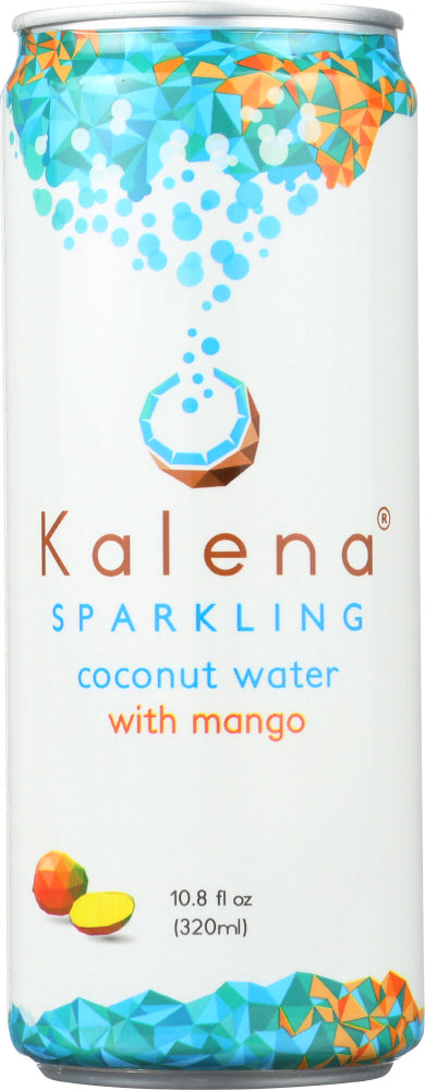 KALENA SPARKLING COCONUT WATER: Sparkling Mango Coconut Water, 10.8oz