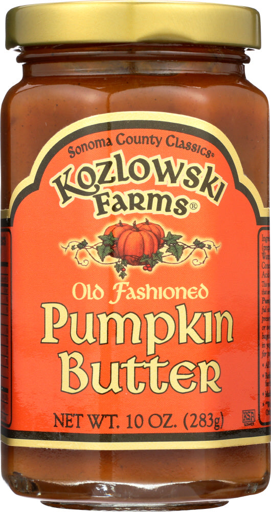 KOZLOWSKI FARMS: Pumpkin Fruit Butter, 10 oz