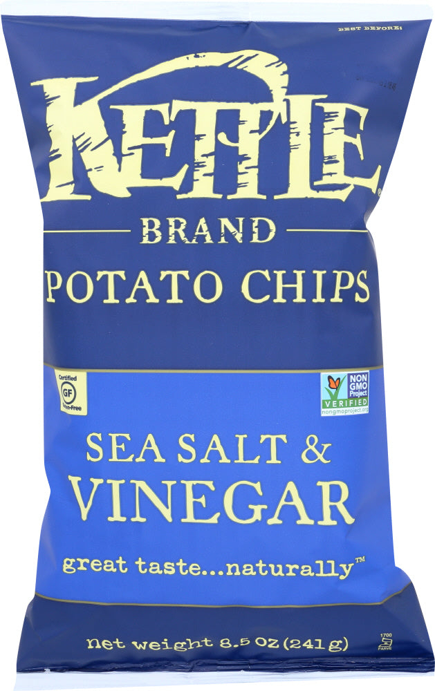 KETTLE FOODS: Sea Salt & Vinegar Potato Chips, 8.5 oz