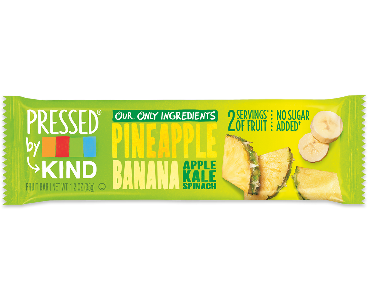 KIND: Pressed Bar Pineapple Banana Kale Spinach, 1.2 oz