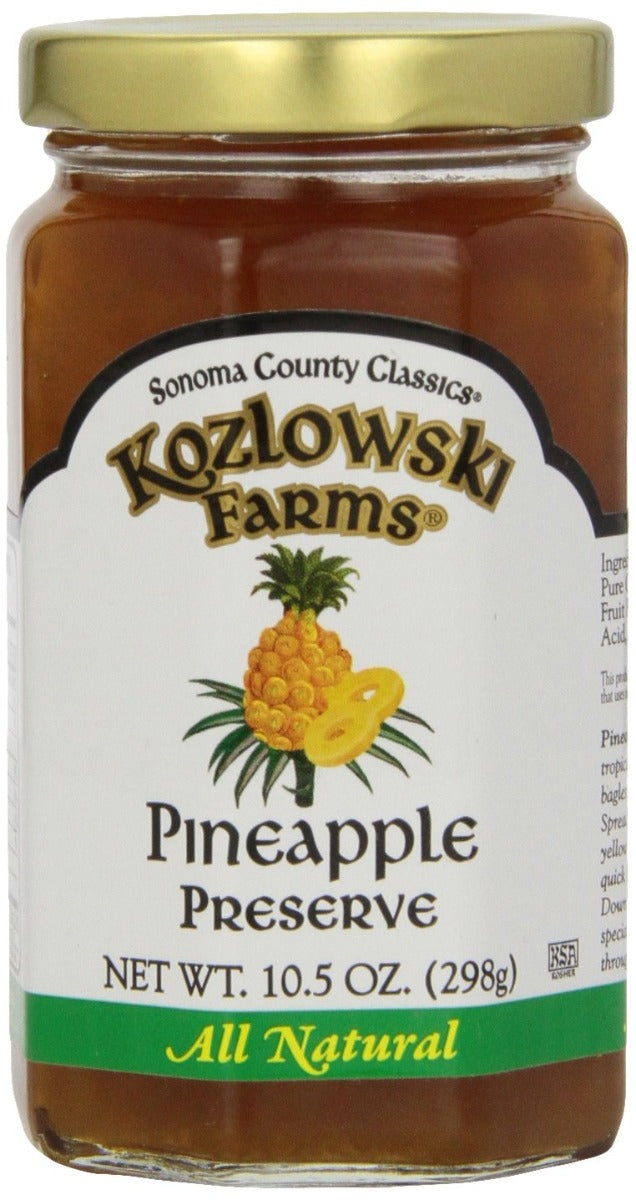 KOZLOWSKI FARMS: Pineapple Preserve, 10.5 oz