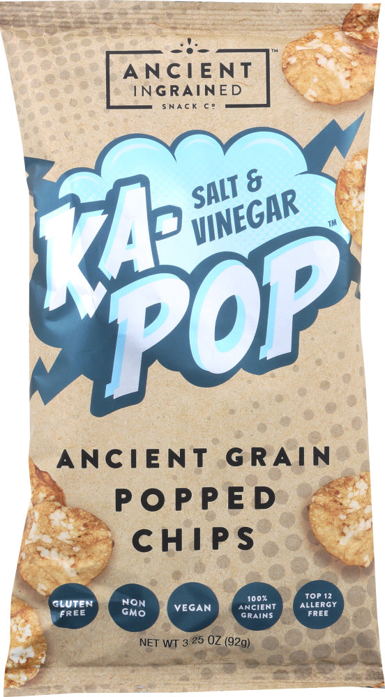 KA-POP: Chip Ancient Grain Salt Vinegar, 3.25 oz