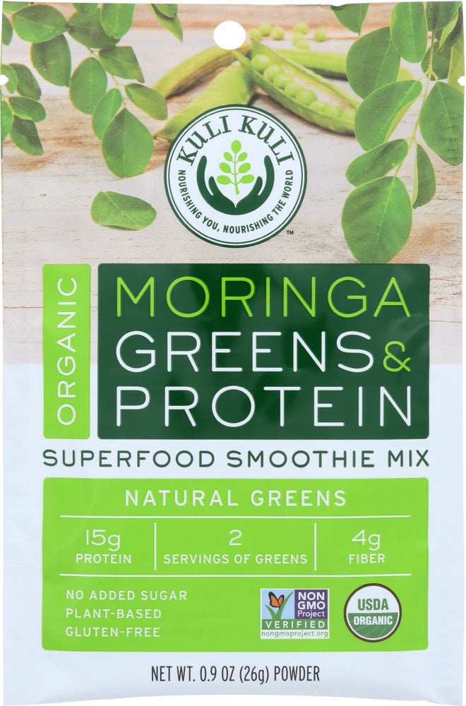 KULI KULI MO: Moringa Greens And Protein Natural Greens 26 Grams
