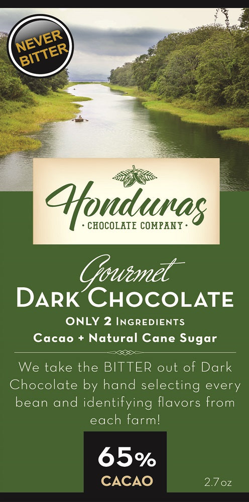 HONDURAS CHOCOLATE COMPANY: Chocolate 65% Cacao Dark, 2.7 oz