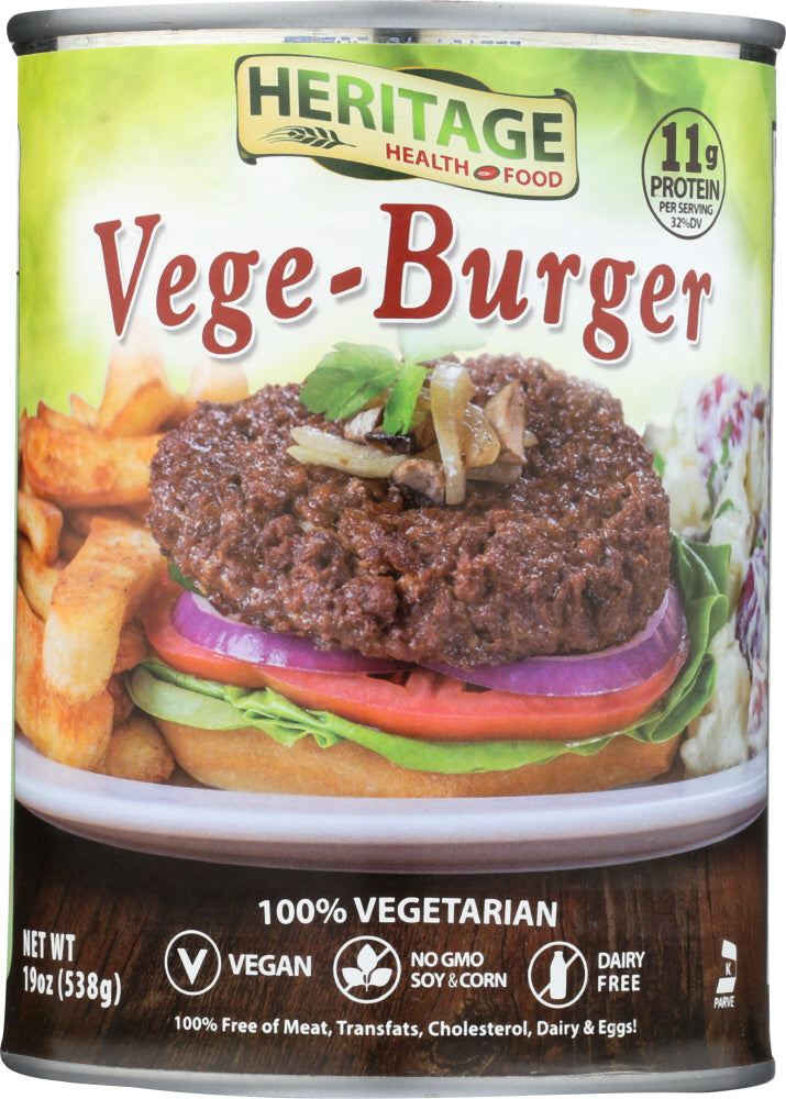 HERITAGE HEALTH: Burger Vegan 19 oz