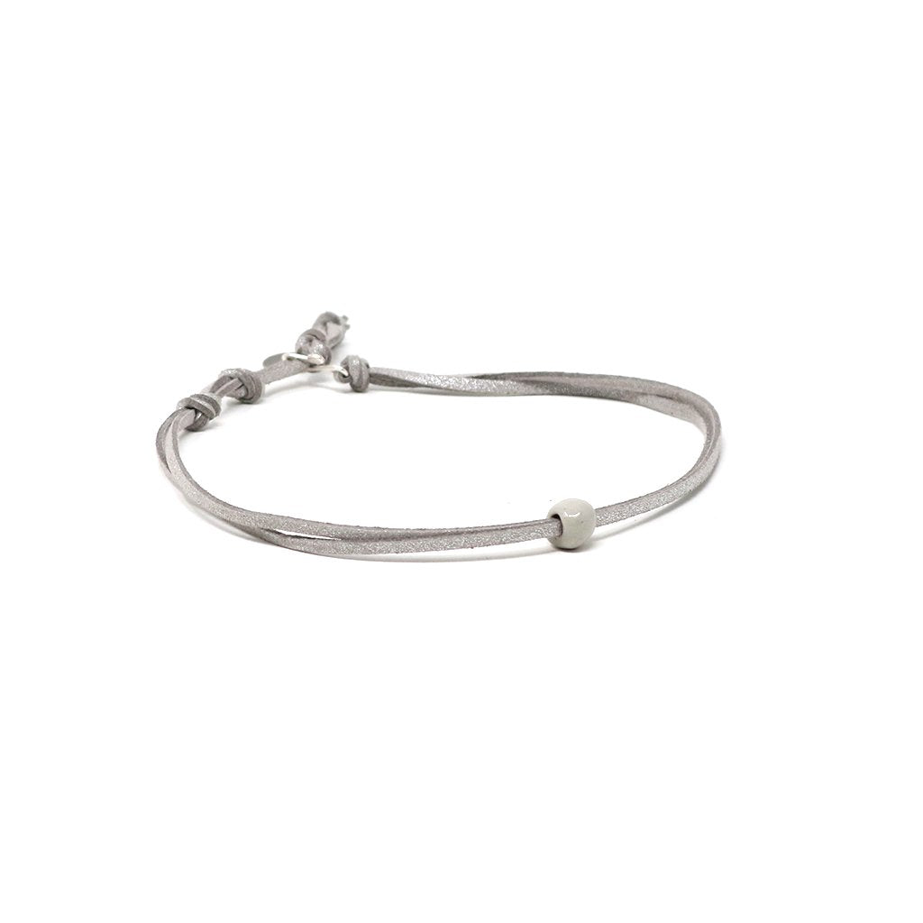 Pebble Grey Beaded Choker
