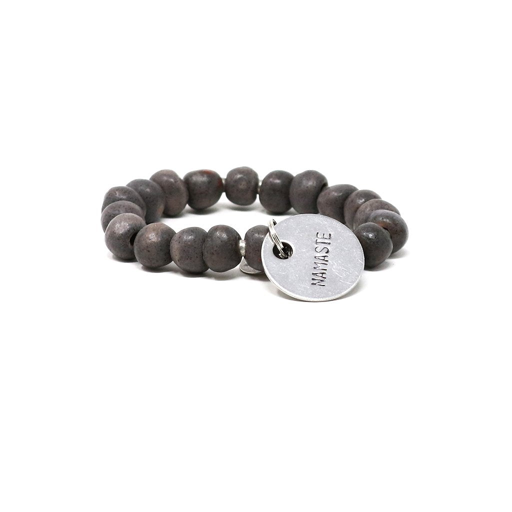 Lava Slate Charm Bracelet
