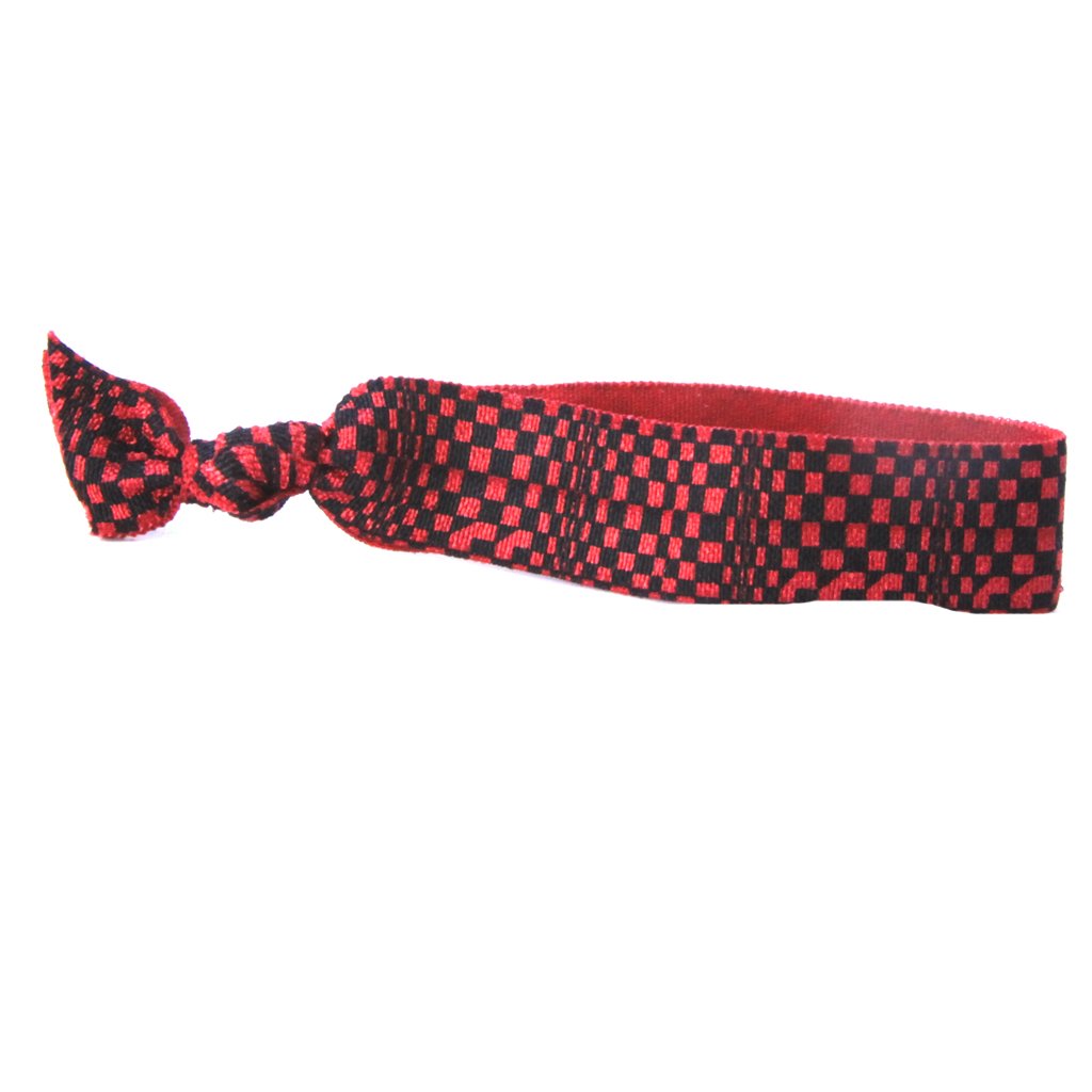 Red Check Hair Bracelet