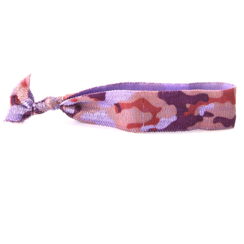 Purple Camo Hair Bracelet