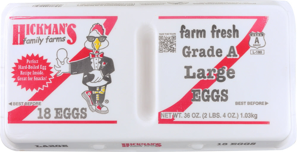 HICKMANS: Eggs Large 18 ct, 18 pk