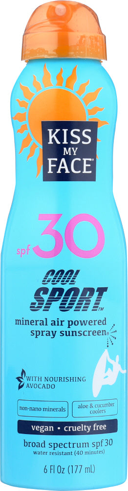 KISS MY FACE: Cool Sport Mineral Lotion Spray Sunscreen, 6 oz