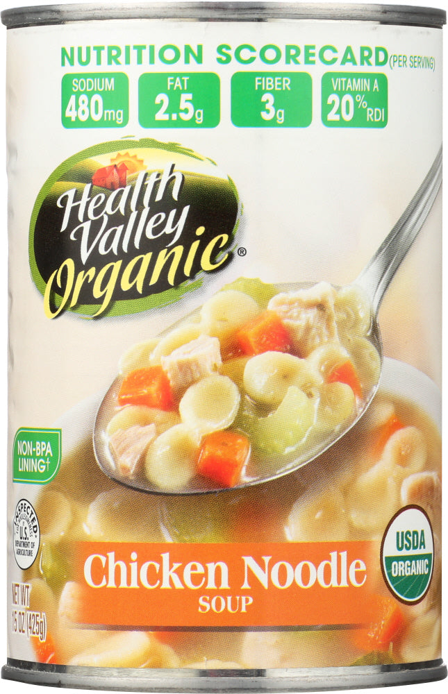 HEALTH VALLEY: Organic Chicken Noodle Soup, 15 oz