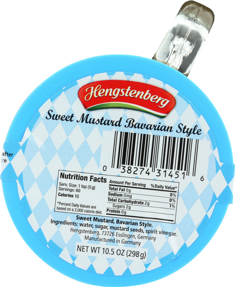 HENGSTENBERG: Sweet Mustard Bavarian Style Mug, 10.5 oz