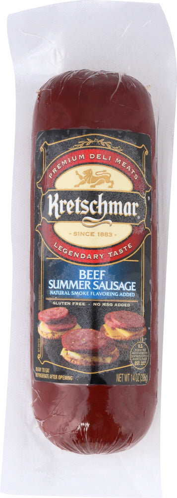 KRETSCHMAR: Beef Summer Sausage 14 Oz