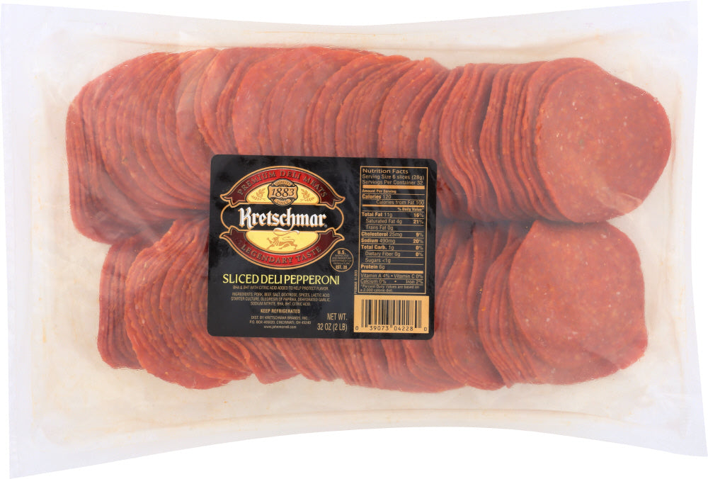 KRETSCHMAR: Pepperoni Sliced 2 Lb