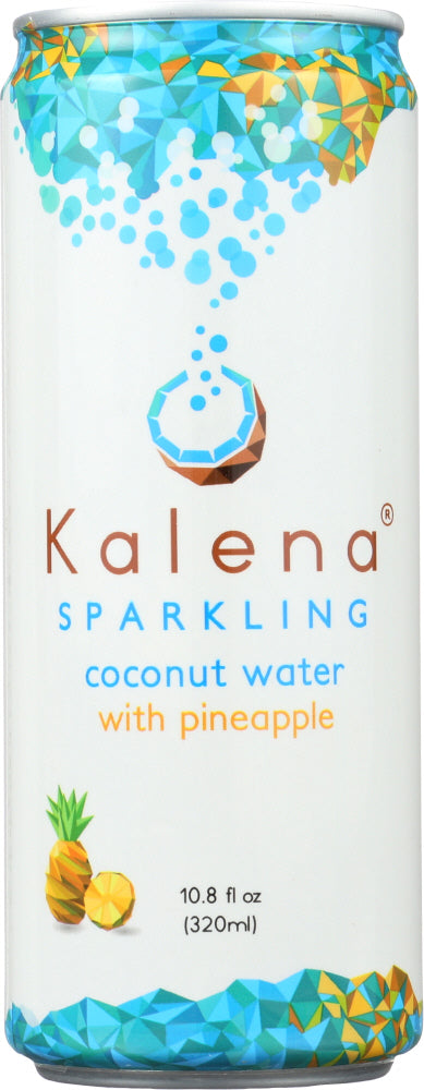 KALENA SPARKLING COCONUT WATER: Sparkling Coconut Water with Pineapple, 10.8oz
