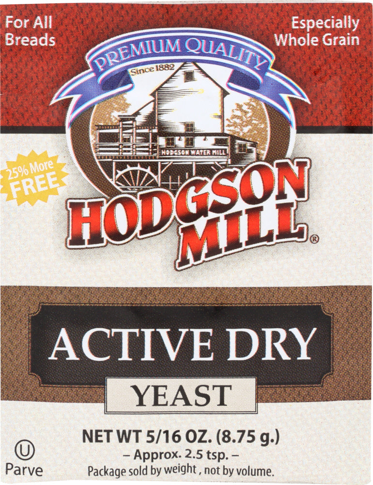 HODGSON MILL: Active Dry Yeast Whole Grain, 8.75 gram