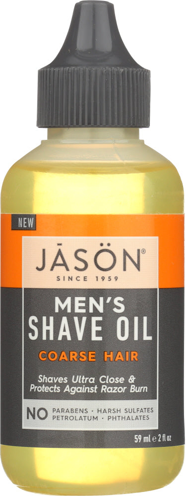 JASON: Shave Oil Mens Coarse Hair, 2 oz