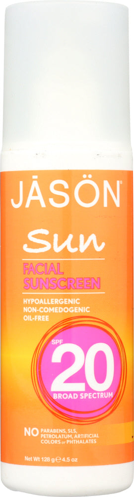 JASON: Sun Facial Sunscreen SPF 20 Broad Spectrum, 4.5 oz