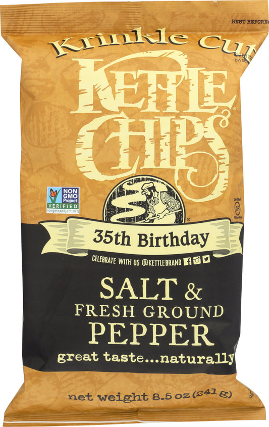 KETTLE FOODS: CHIP PTO SALT GRND PPPR (8.5000 OZ)