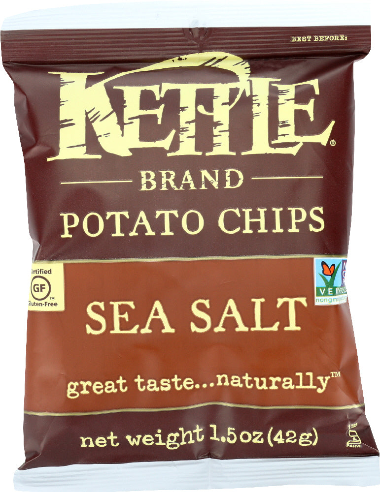 KETTLE BRAND: Potato Chips Sea Salt, 1.5 Oz