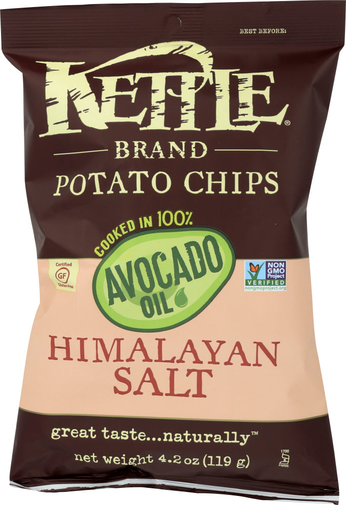 KETTLE BRAND: Avocado Oil Potato Chips Himalayan Salt, 4.2 oz