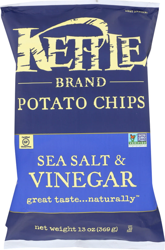 KETTLE FOODS: CHIP PTO SEASLT & VINGR (13.0000 OZ)