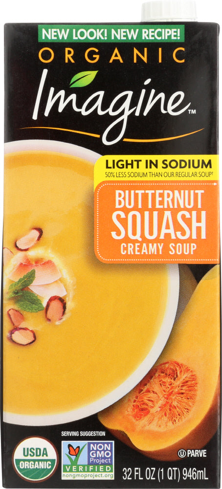 IMAGINE: Organic Soup Light in Sodium Creamy Butternut Squash Soup, 16 oz