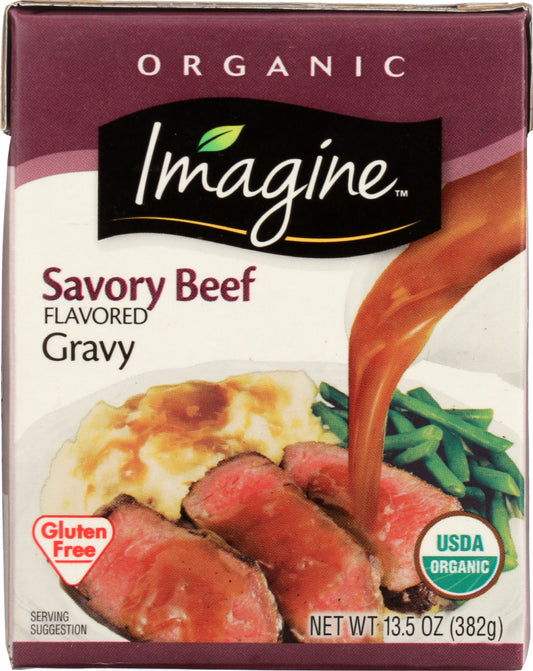 IMAGINE: Organic Savory Beef Flavored Gravy, 13.5 fo