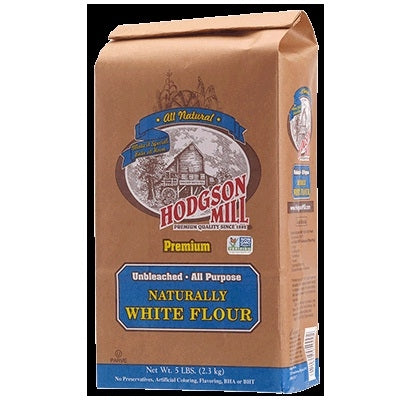 HODGSON MILL: Unbleached Naturally White Flour, 5 Lb