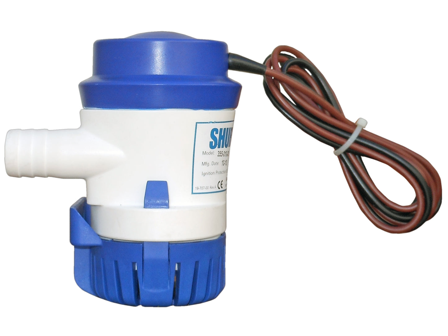 Shurflo 12V Electric Bilge Pump 500 GPH for Boat/RV - (355-010-00)