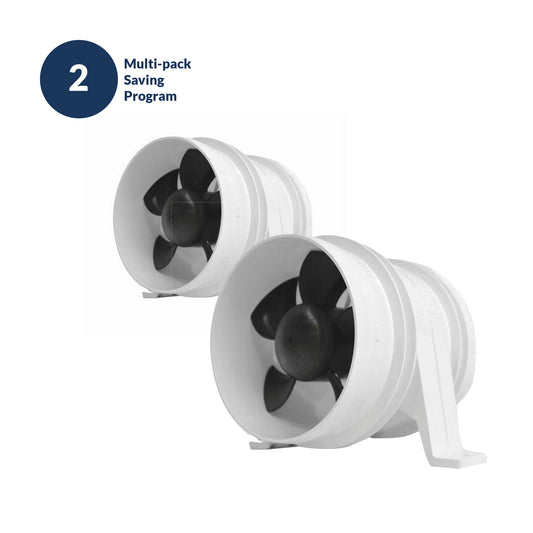 Turbo 3000 In-Line Blowers, White 3" (1733-1) (Pair)