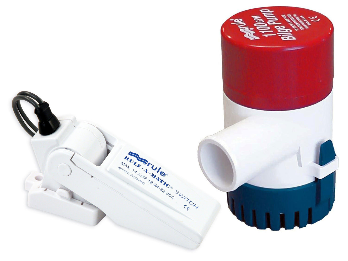 Rule 1100 GPH Bilge Pump + Float Switch