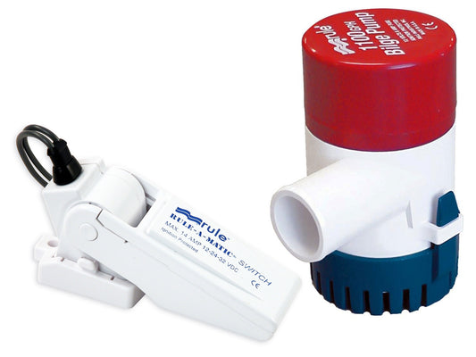 Rule 1100 GPH Bilge Pump + Float Switch