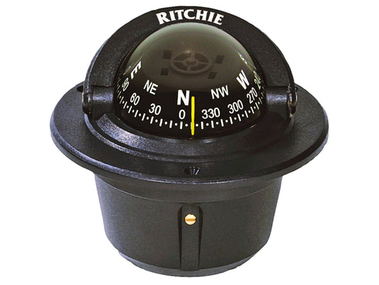 Ritchie F-50 Explorer Flush Mount Compass, Black