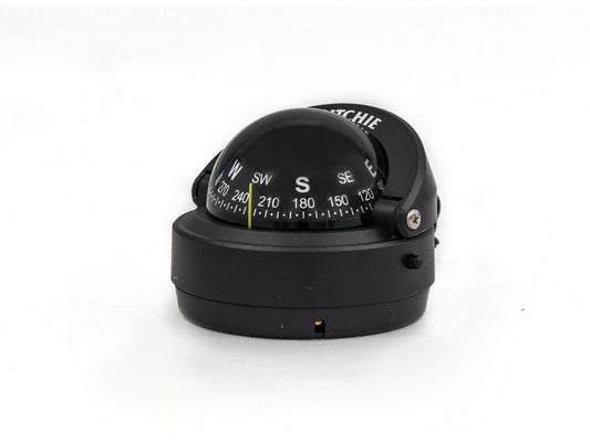 New Marine Explorer Compass Black Surface Mount for Boat & Rv - Ritchie S-53