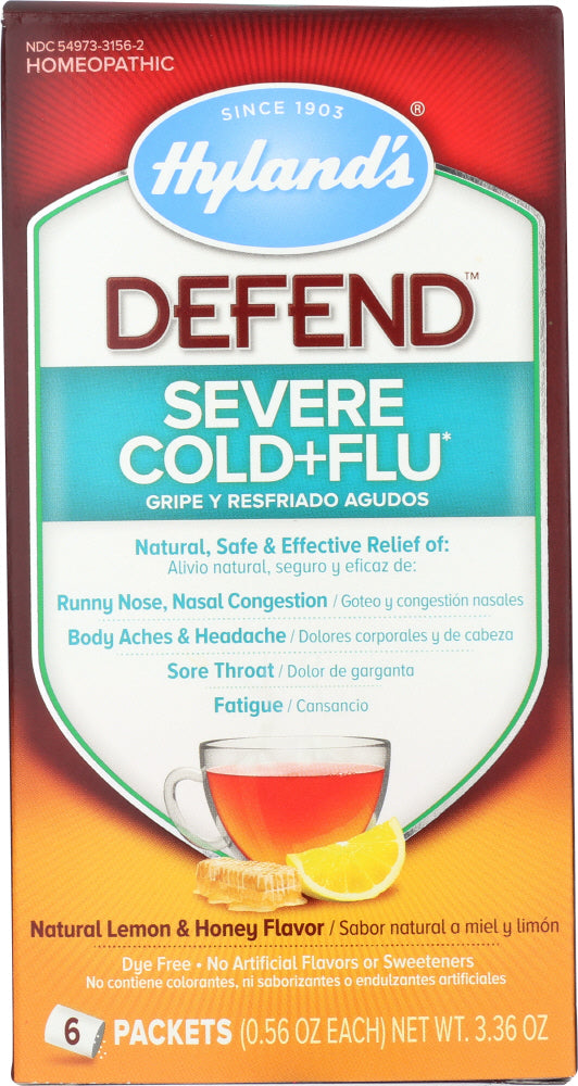 HYLAND: Defend Severe Cold and Flu, 6 packs