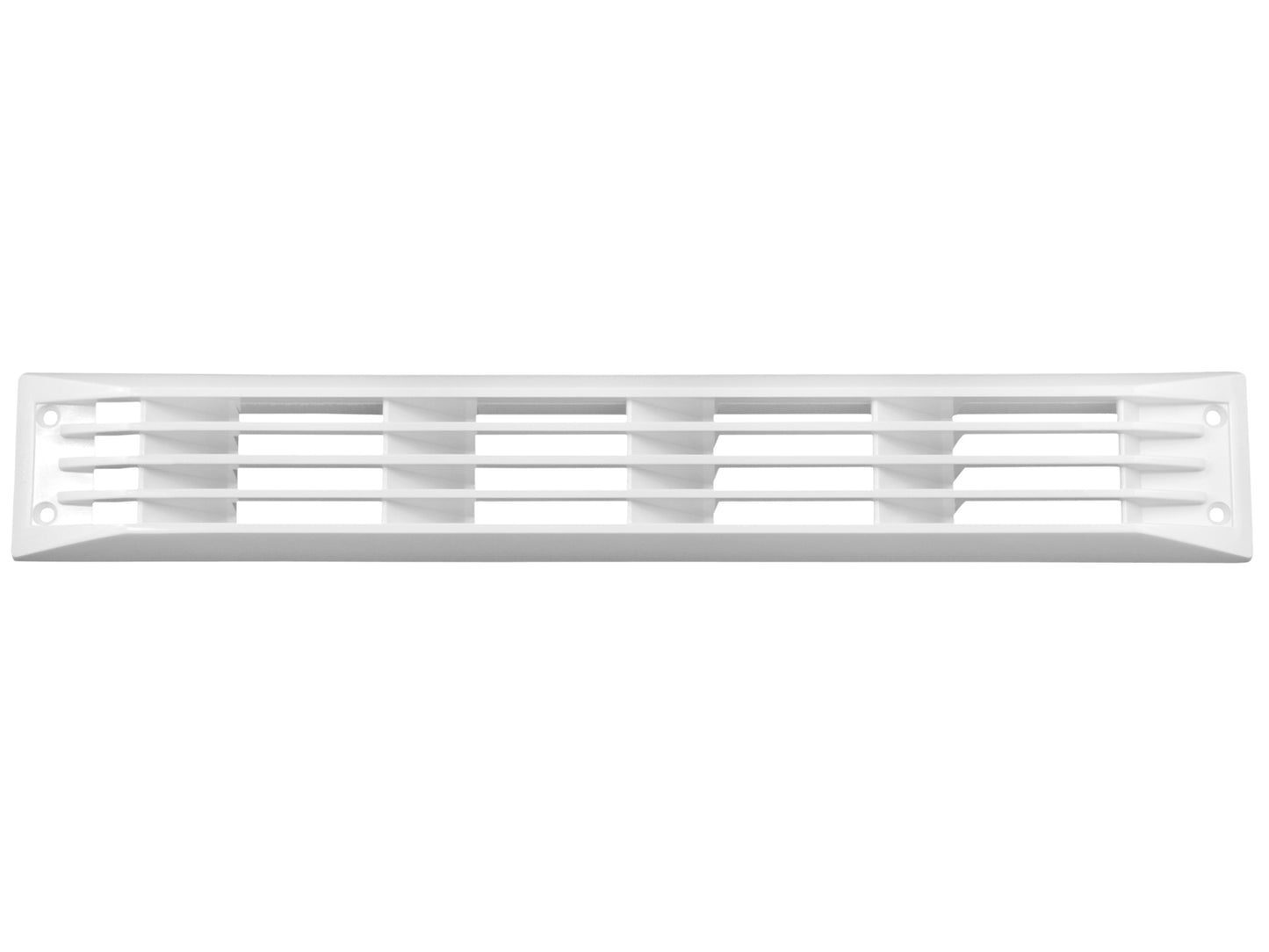 Zebra vent 15- 3/8"x2"  abs White. For use with collector