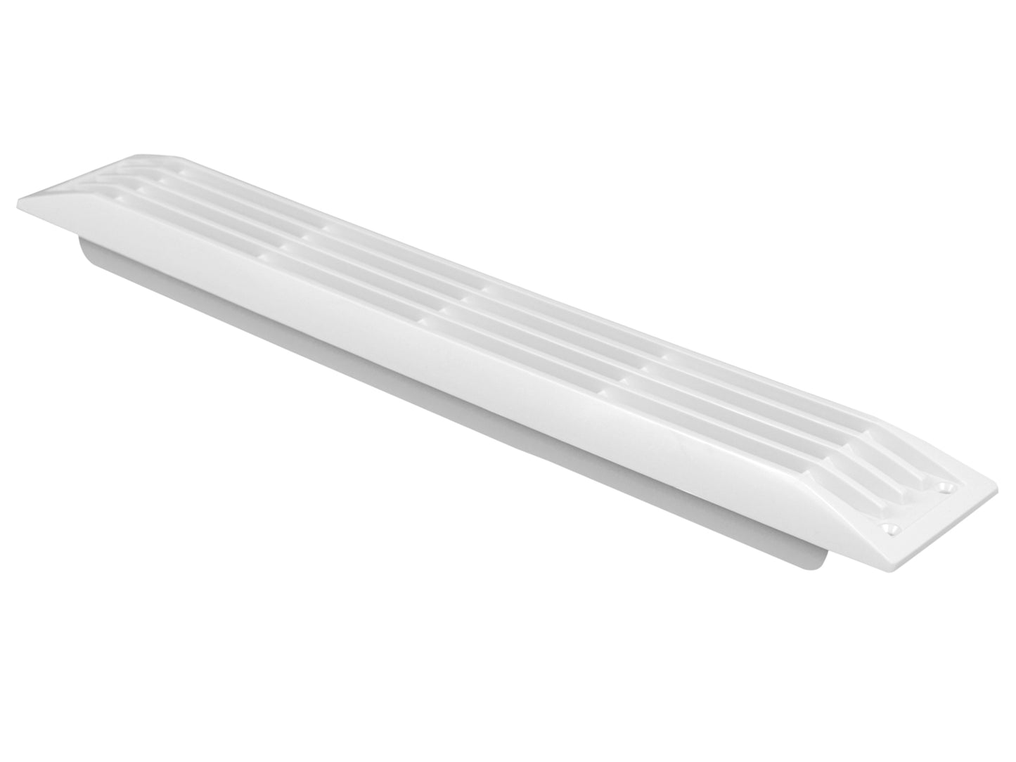 Zebra vent 15- 3/8"x2"  abs White. For use with collector