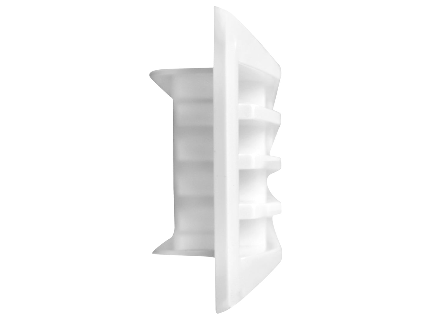 Zebra vent 15- 3/8"x2"  abs White. For use with collector