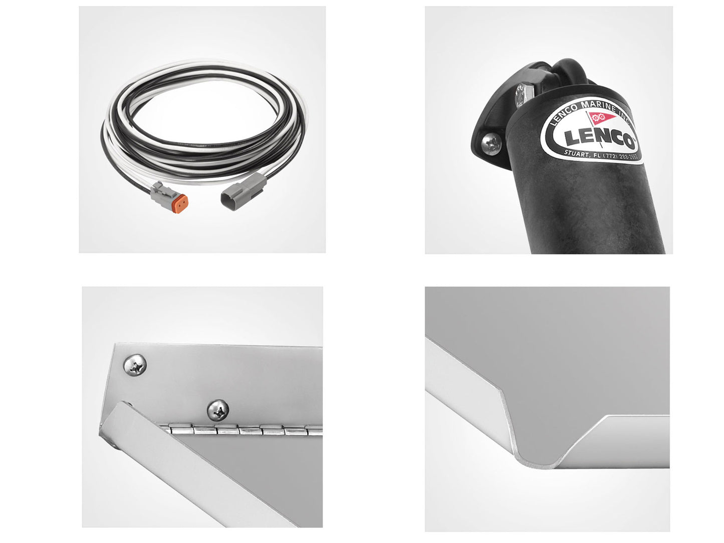 Lenco Marine 15014101 9X12 EDGE MOUNT KIT 14 GA NO SWITCH INCLUDED - EDGE MOUNT TRIM TAB KIT