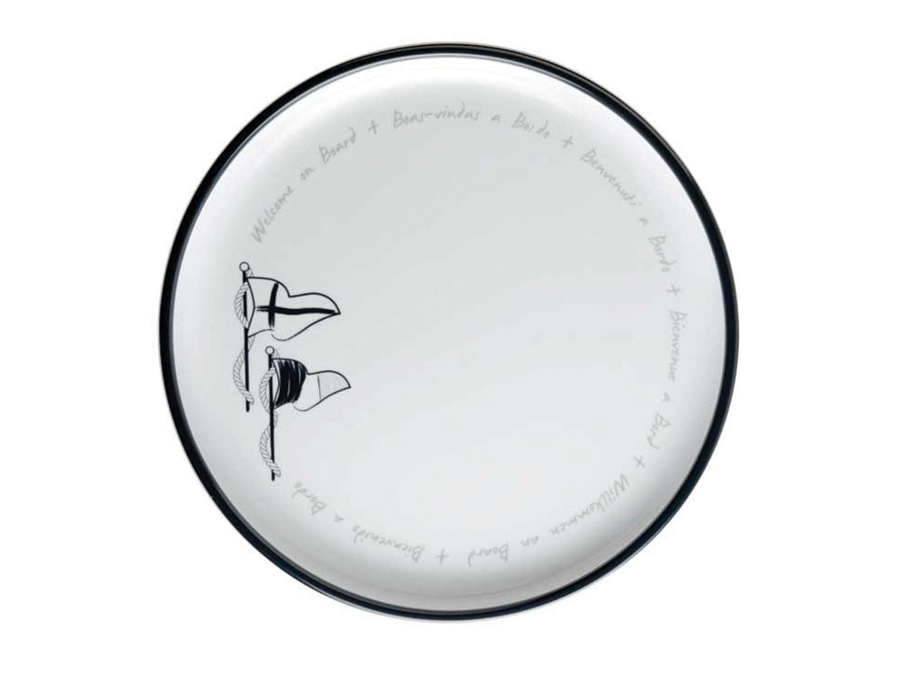 Melamine Non-Slip Dinner Plate, Welcome On Board