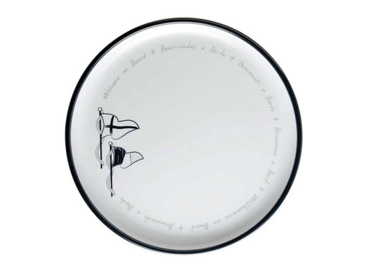 Melamine Non-Slip Dinner Plate, Welcome On Board