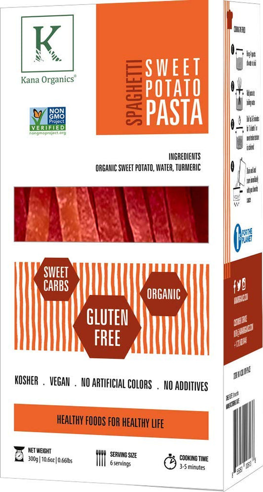 KANA: Organic Sweet Potato Pasta Turmeric, 300 gm