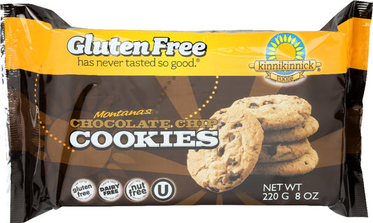 KINNIKINNICK: Montanas Chocolate Chip Cookies, 8 oz