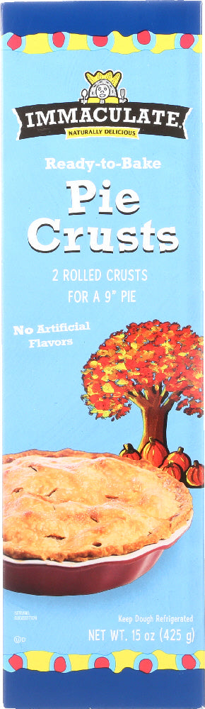 IMMACULATE: Baking Pie Crusts 9 Inch Pie, 15 oz