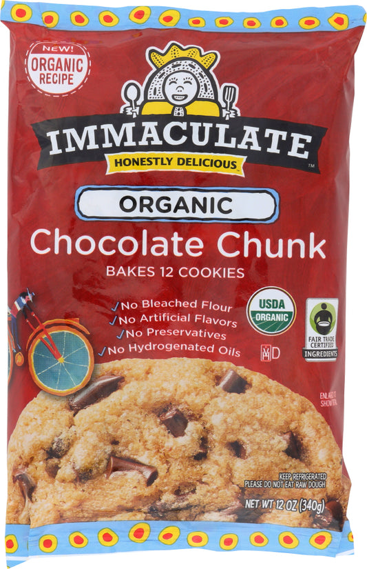 IMMACULATE BAKING: Organic Chocolate Chunk Cookie, 12 oz
