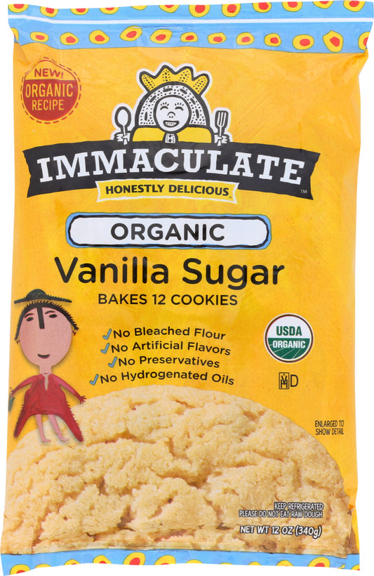 IMMACULATE BAKING: Organic Vanilla Sugar Cookie Dough, 12 oz