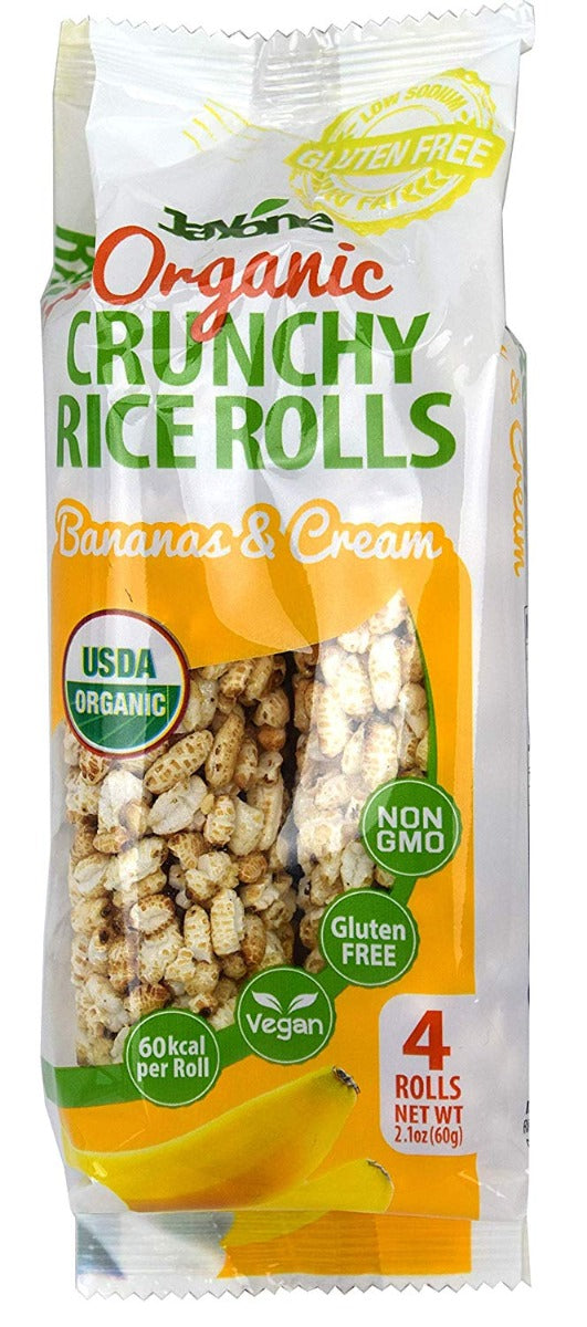 JAYONE: Crunchy Rice Roll Banana Cream, 2.1 oz