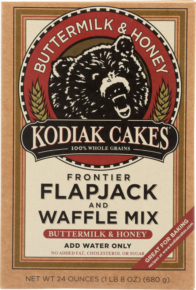 KODIAK CAKES: Frontier Flapjack and Waffle Mix Buttermilk & Honey, 24 oz